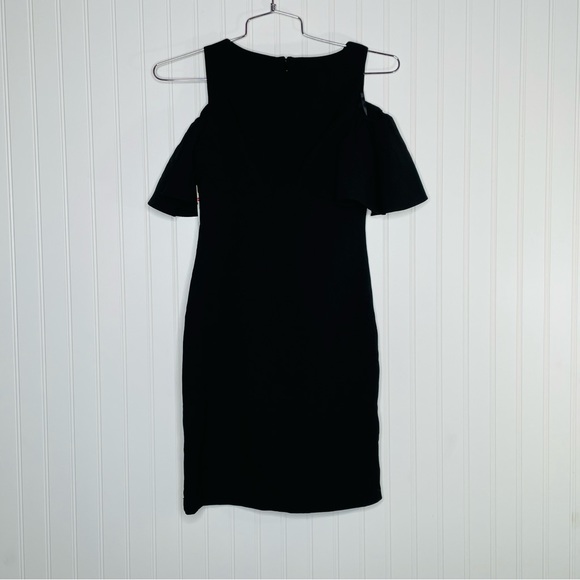 Eliza J Cold Shoulder Flutter Sleeve Dress - Picture 5 of 7